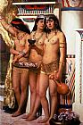 John Collier Famous Paintings - Pharaoh's Handmaidens